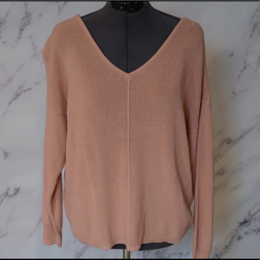 NWT tj maxx Hippie Rose pink sweater Size M